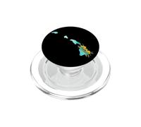 Hawaii Tropical Flowers Island Vacation Design PopSockets PopGrip for MagSafe