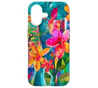 Hawaii Tropics Flowers Tropical Summer Palm Floral Case for iPhone 17