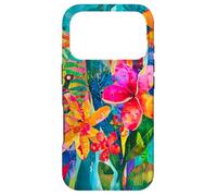 Hawaii Tropics Flowers Tropical Summer Palm Floral Case for iPhone 17 Pro