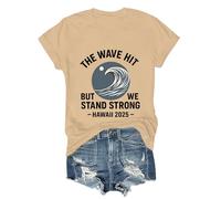 Hawaii Tsunami 2025 Shirt Survived Hawaii Shirt The Wave Hit But We Stand Strong T-Shirt