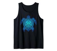 Hawaii Turtle Hawaiian Tribal Maori Tropical Flower Ocean Tank Top