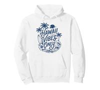 Hawaii Vibes Only Surf Beach Tropical Island Sunset Aloha Pullover Hoodie