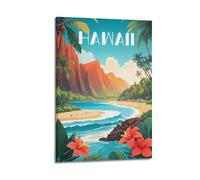Hawaii Vintage-Style Travel Posters Art Canvas Decor Wall Print Photo Home Modern Decoratives 12x18inch(30x45cm)