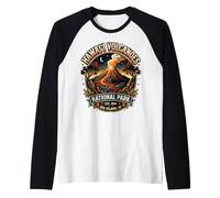 Hawai'i Volcanoes National Park Vintage Big Island HI Badge Raglan Baseball Tee