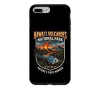 Hawai'i Volcanoes National Park Vintage Lava Eruption Emblem Case for iPhone 7 Plus/8 Plus