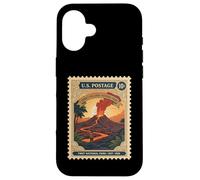Hawaii Volcanoes National Park Vintage Stamp Bucket List Case for iPhone 16