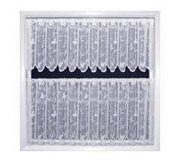 Hawaii White Café Net Curtain 24"