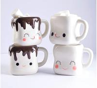 Hawaii Will Always Be Home Ursa Sweet Marshmallow Hot Chocolate Cups Ceramic Set for Coffee and Cocoa - Funny Coffee