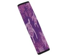 Hawaii with Purple Sea Turtle Car Seat Belt Cover Soft Comfortable Shoulder Seatbelt Pads Cover Seat Belt Pad for Suitable for Car Interior Accessorie