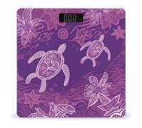 Hawaii with Purple Sea Turtle Digital Body Weight Scale High Precision Bathroom Scale with LCD Display, Accurate Weight Scale for Home