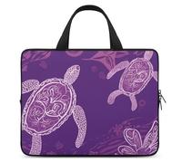 Hawaii with Purple Sea Turtle Laptop Bag Durable Laptop Sleeve Water-Resistant Notebook Bag for Computer Or Tablet