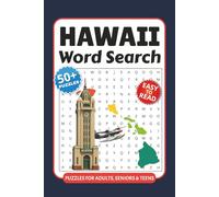 Hawaii Word Search Puzzle Book: Word Searches with Easy to Read Print about Hawaiian Islands, Beaches, Landmarks, Culture and More | 6x9 inches, 110 ... Gift for Vacations, Holidays and Leisure Time