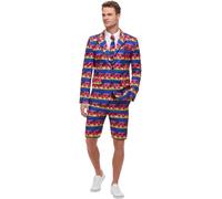 Mens Sunset Flamingo Miami Suit Beach Party Stag Do Formal Outfit Fancy Dress