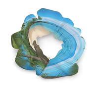 Hawaiian Beach with Palm Trees Satin Scrunchies Elastic Hair Bands Exquisite Soft Jumbo Scrunchy Thick Fashion Hair Ties Cute Satin Hair Scrunchies for Women Hair Accessories Gift