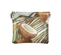 Hawaiian Brown Coconut Fashion Women Leather Cash Wallet Decorative Card Key Organizer for Men Women Travel bolsas para