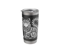 Hawaiian Cat Maui Tattoo Stainless Steel Insulated Tumbler
