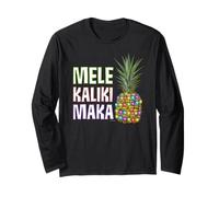 Hawaiian Christmas Shirt - MELE Kalikimaka Xmas Pineapple Long Sleeve T-Shirt