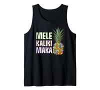Hawaiian Christmas Shirt - MELE Kalikimaka Xmas Pineapple Tank Top