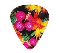 Hawaiian Colorful Flower High-Quality, Wear-Resistant And Tough Guitar Picks Give You A Different Musical Experience