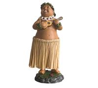 Hawaiian Dancer Dashboard Ornaments, Cultural Decor Feature, 6x6x16.5cm, Mini Hawaiian Dashboard Doll, Húla Dancer Figurine, Versatile Decorative Design, For Office Car Bedroom