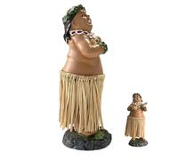 Hawaiian Dancing Resin Doll, Good Resin Material, 6x6x16.5cm, Hawaiian Dance Figure Dashboard Ornaments, Húla Dancer Figure Car Decoration, Compact Size, For Birthdays Home Party Offices