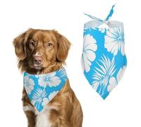 Hawaiian Floral Tropical Plants Pet Bandana Dogs Triangle Scarf Cats Handkerchief Puppy Costume