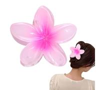 Hawaiian Flower Claw Clips | Colorful Flower Hair Clips, Holiday For Girls Ladies To Claw Thick Hair And