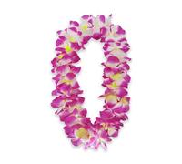 Hawaiian Flower Leis - Jumbo Silk Luau Garlands | Tropical Aloha Party Decorations, Thickened & Oversized for Hawaiian Themed Events, Birthdays, Beach & Summer Parties (Purple)