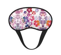 Hawaiian Flower Print Print Blackout Sleep Mask - Side Sleeper Eye Cover, Soft Comfort, Perfect for Travel, Meditation