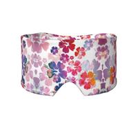 Hawaiian Flower Print Print Sleep Eye and Ear Muffs Mask - Adjustable Yoga Travel Headband, Keep Warm Shading Comfortable Aid