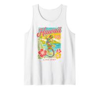 Hawaiian Gecko Hibiscus Beach Tropical Hawaii Aloha Spirit Tank Top