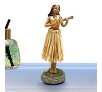 Hawaiian Girl Car Dashboard | Automotive Interior Decor | Center Console Decor Figure - for Women Drivers Collectors Tourists Long Drives Daily Driving Trucks SUVs RVs Road Trips Ridesharing