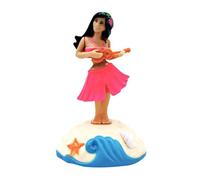 Hawaiian Girl Dashboard Doll - Wobbly Dancer Car Ornament, Shaking Head Girl Figure | Multifunctional Bobblehead for Bookshelf, Desk, Bedroom, , Table and Dashboard