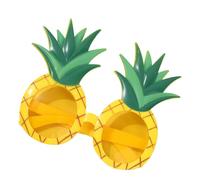Hawaiian Glasses | Retro Stylish Sunglasses | Stylish Pineapple Glasses for Kids Adults Beach Road Trip Pool Travel Birthday Photo Booth Stage School