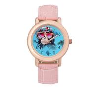 Hawaiian Gorilla Monkey Wrist Watches for Women Men Quartz Stainless Steel Watch Easy to Read
