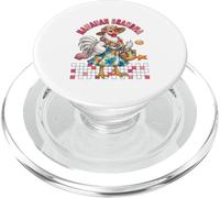 Hawaiian Grandma Floral Chicken Costume Summer Vacation PopSockets PopGrip for MagSafe