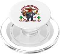 Hawaiian Grandpa Colorful Chicken Costume Summer Vacation PopSockets PopGrip for MagSafe