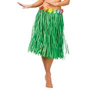 Hula Skirt Hawaiian Grass Flower Waist Beach Party 60cm - Green
