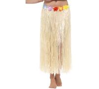 Smiffy's Women's Natural Hawaiian Hula Skirt - Fancy Dress Flowers Grass Ladies - skirt hawaiian fancy dress flowers grass ladies