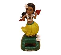 Hawaiian Hulas Girl Solar Dashboard Doll Hawaiian Dancing Girl, Swinging Bobble Toy For Car, Dashboard Ornaments For Car Interior Home Party Decor Learning Collectible Dolls