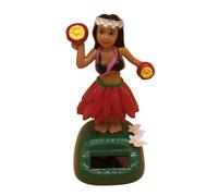 Hawaiian Hulas Girl Solar Dashboard Doll Hawaiian Dancing Girl, Swinging Bobble Toy For Car, Dashboard Ornaments For Car Interior Home Party Decor Learning Collectible Dolls