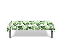 Hawaiian Luau Table Covers, 3 Pack Hawaiian Luau Tablecloths Disposable Plastic Rectangular Table Coverings, Aloha Tropical Palm Leaves Table Cloth for Summer Pool Beach Kids Birthday Party Decoration