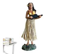 Hawaiian Moving Head Swing Dance Girl Dashboard Ornament Shaking Head Dance Toy | SUV Car Decoration, Hawaiian Portable Fun Indoor Accessory
