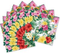 Hawaiian Party Napkins Paper,40Pcs Summer Napkin Decorations,Tropical Luau Party Decorations Palm Leaves Napkins,Birthday Disposable Napkin,Parties Supplies Accessories 13 × 13in