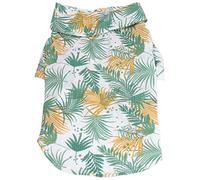 Hawaiian Pet Shirt for Dogs & Cats | Soft Cotton Summer Costume | Beach Party/Travel/Photo Outfits | Easy Button Closure for Small & Medium Pets (M)