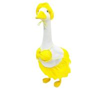 Hawaiian Porch Geese Outfits, Tropical Lawn Porch Goose Clothes, Summer Party Goose Statue Costume for 23'' Geese Outdoor Patio Yard Lawn Art Decoration(Women's style)