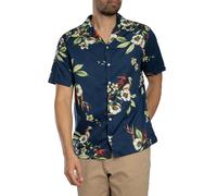 Hawaiian Print Short Sleeved Shirt Cabana Navy XXL