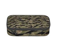Hawaiian Print Summer Business Office Storage Bag Pencil Case Pencil Case Makeup Cosmetic Bag, Tiger Stripe Camo, Taglia Unica