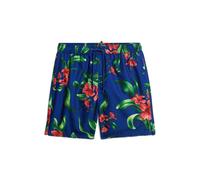 Hawaiian print swim shorts Superdry Bleu S