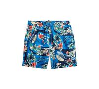 Hawaiian print swim shorts Superdry Bleu S